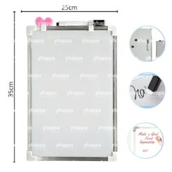 Pizarra Acrilica 25x35cm Aluminio Doble Cara HC2DM114